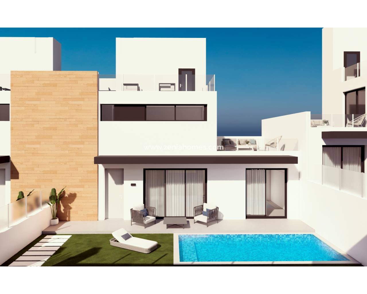 Half vrijstaande villa - Nouvelle construction - Orihuela Costa - Villamartín