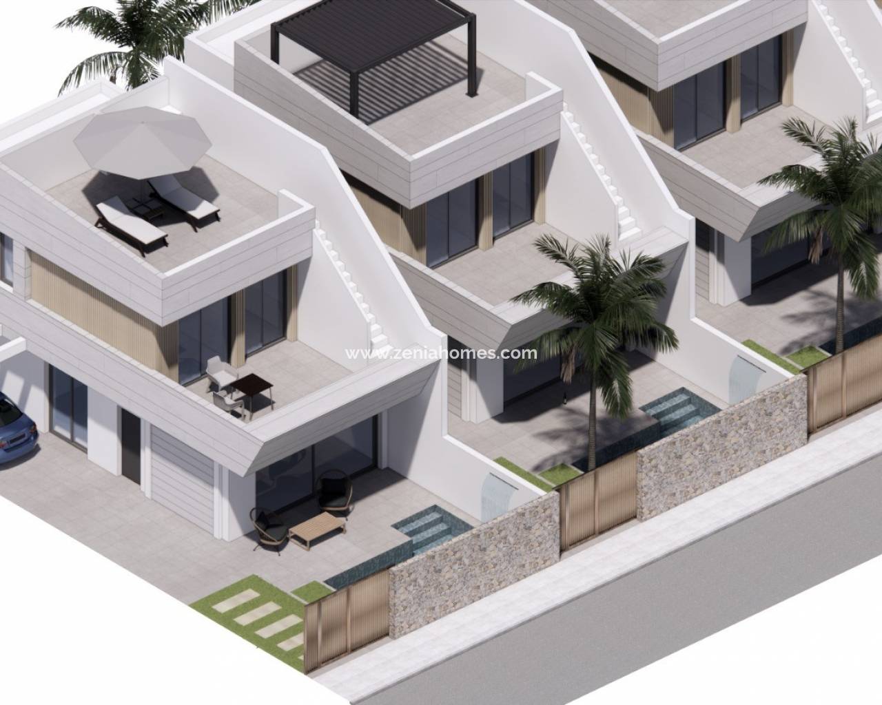 Semi-Detached Villa - New Build - Santiago de la Ribera - Santiago de la Ribera