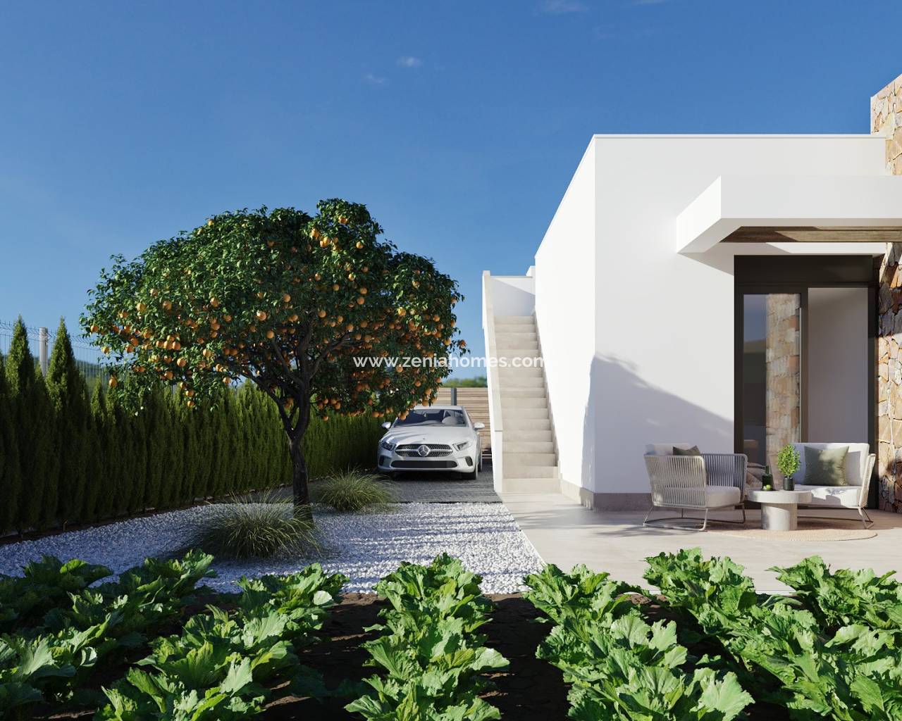 Villa independiente - Nueva construcción  - Fuente Alamo - Fuente Alamo