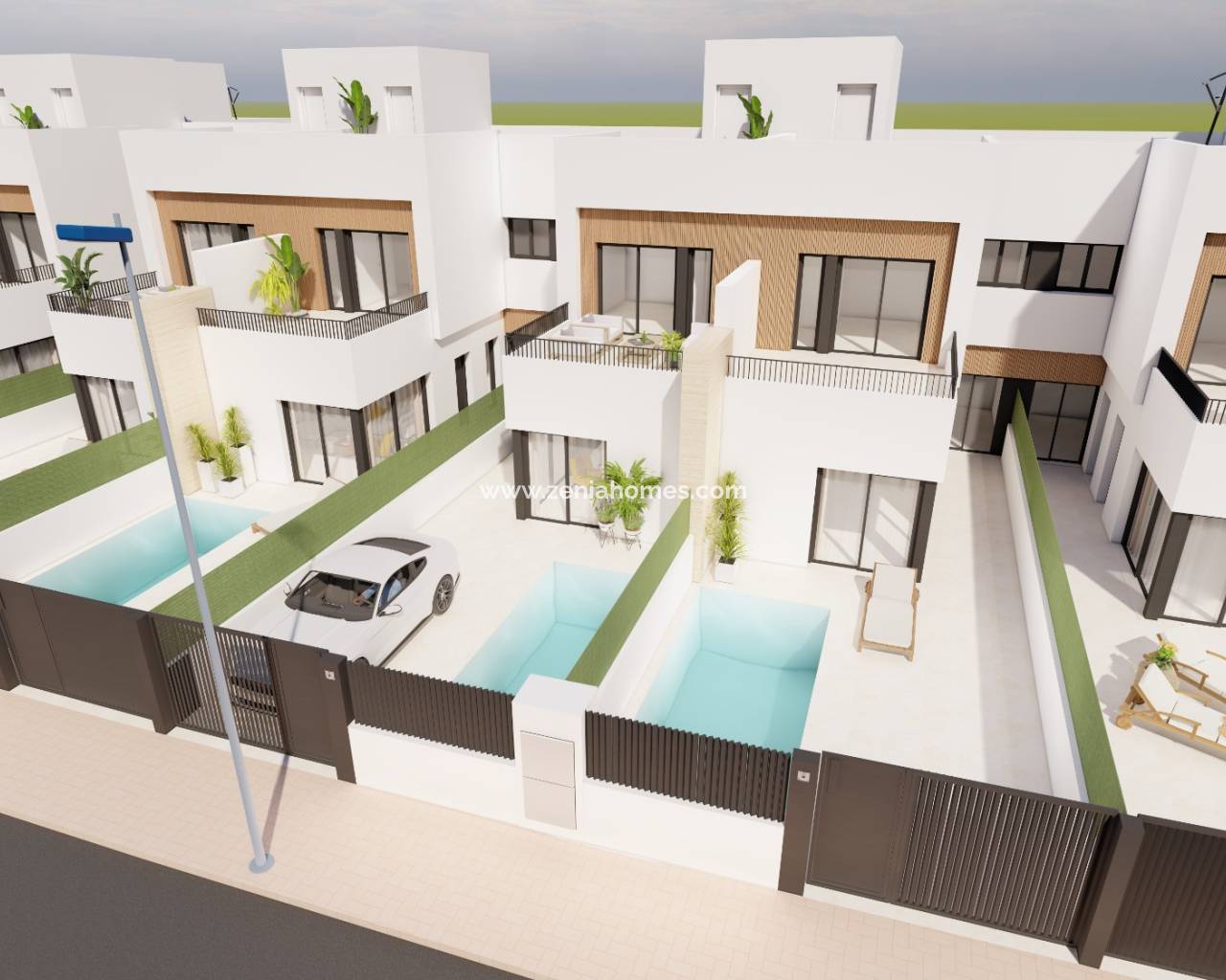 Villa pareada - Nueva construcción  - Santiago de la Ribera - Santiago de la Ribera