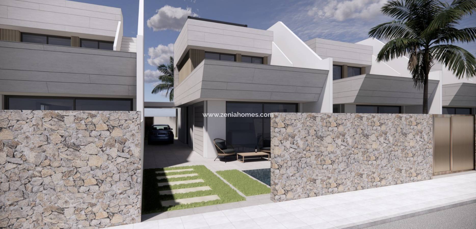 New Build - Freistehende Villa - Santiago de la Ribera