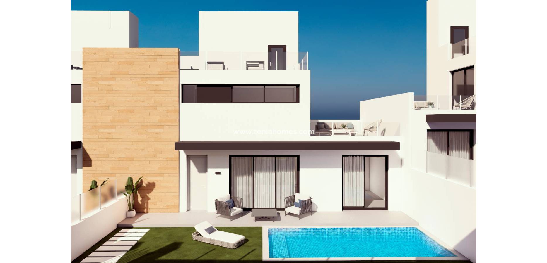 Nueva construcción  - Villa pareada - Orihuela Costa - Villamartín