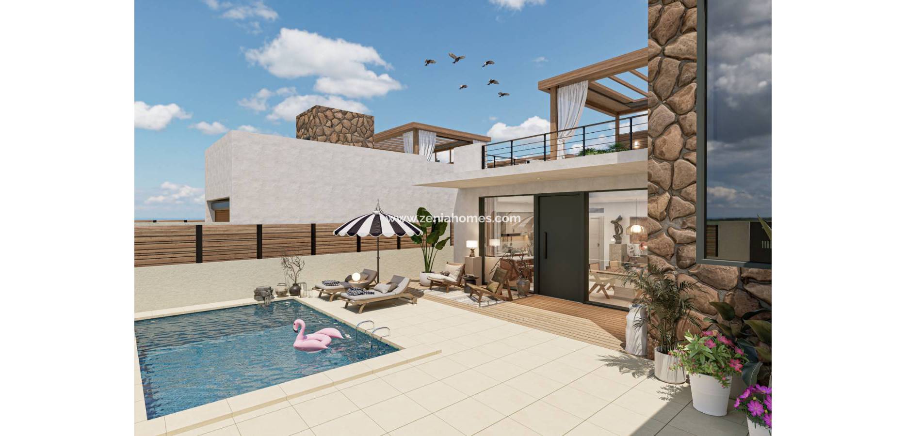 New Build - Semi-Detached Villa - Alhama