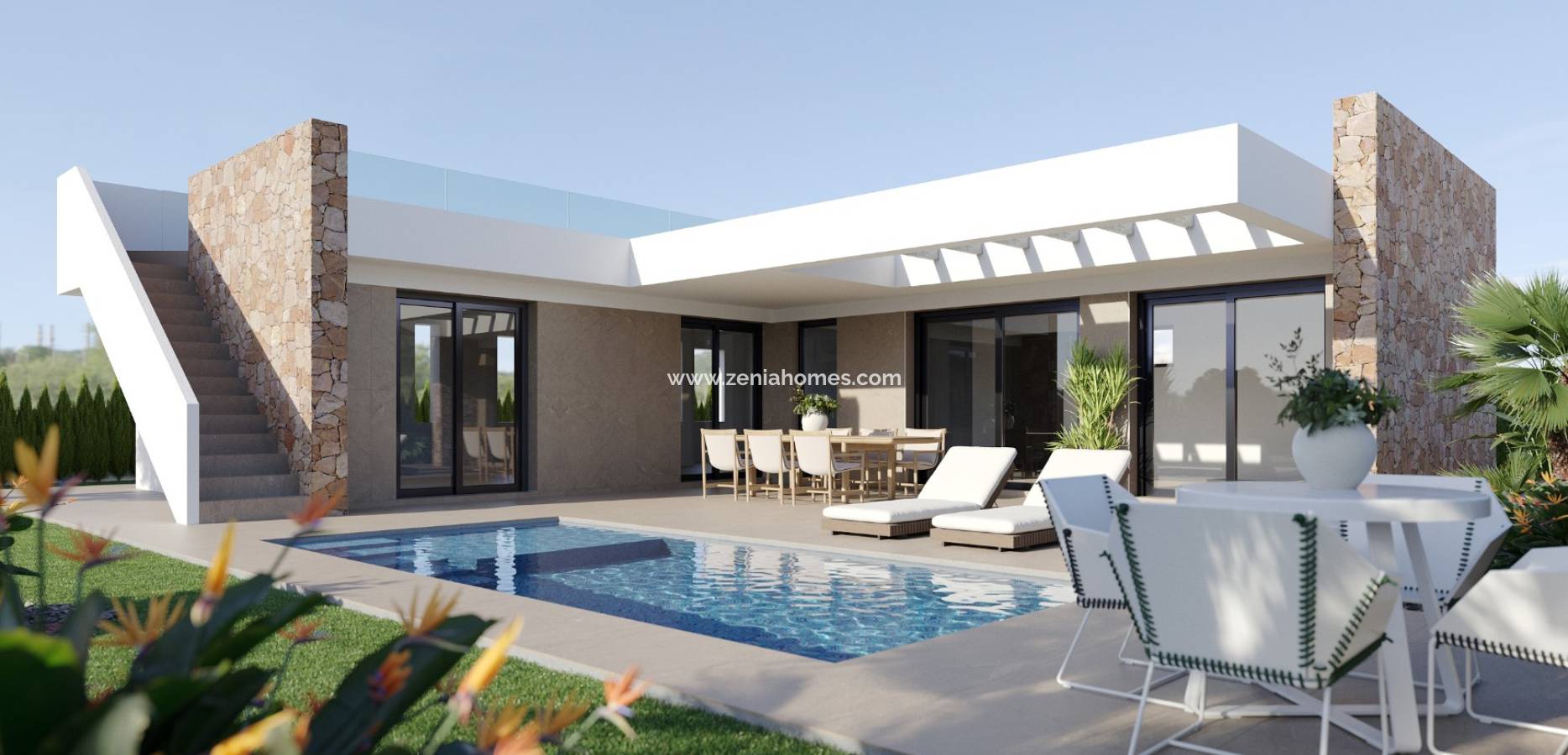 New Build - Fristående villa - Fuente Alamo