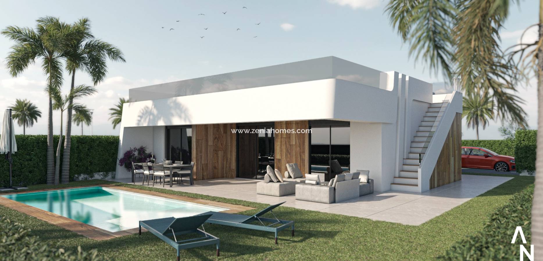Nouvelle construction - Vrijstaande villa - Alhama